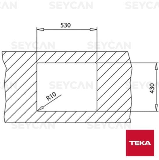 Teka Flexlınea RS15 50.40 Parlak Yüzey Çelik Evye