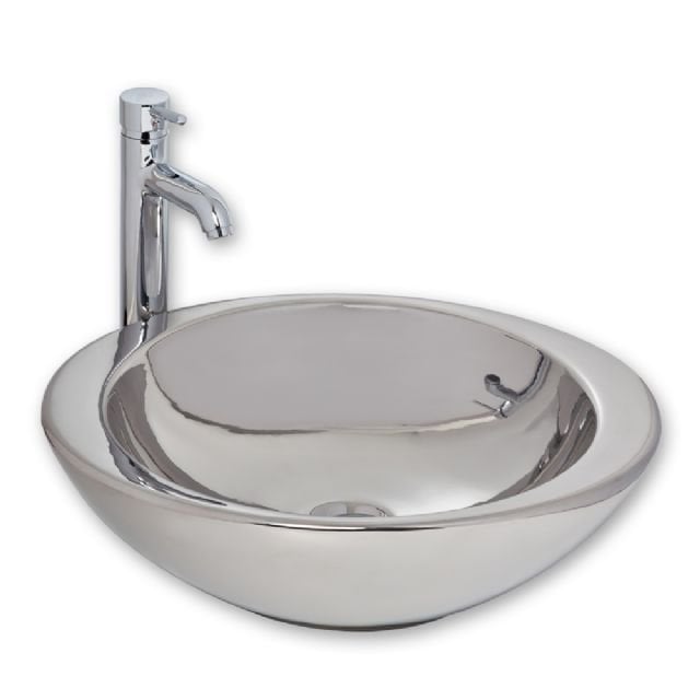 Smanni Adara Platin Elips Tezgah Üstü Lavabo
