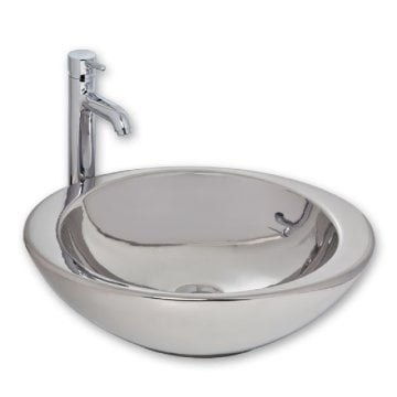 Smanni Adara Platin Elips Tezgah Üstü Lavabo