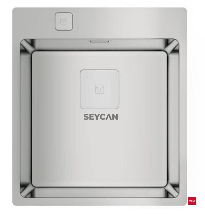 Teka Flexlınea RS15 40.40 Parlak Yüzey Çelik Evye