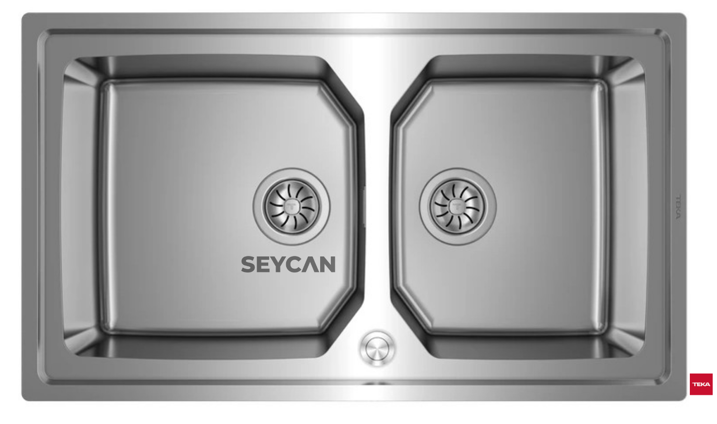 Teka Brooklyn 90 M-XP Parlak Yüzey Çelik Evye