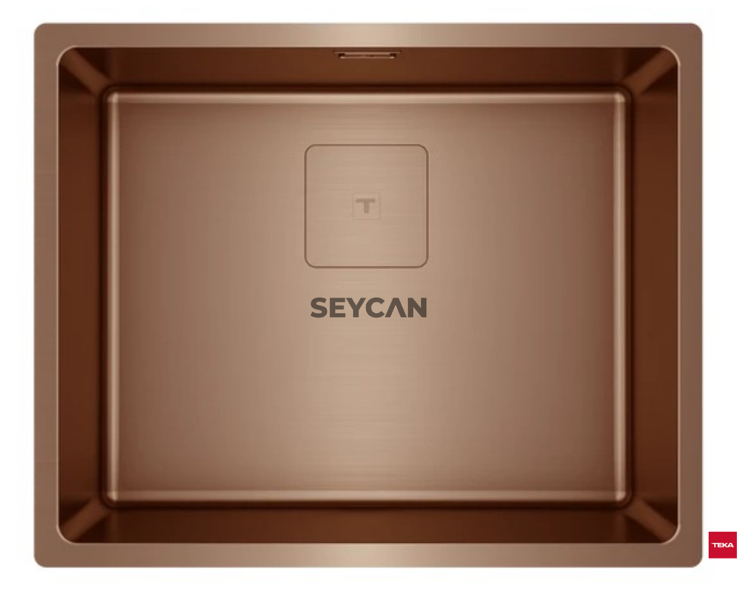 Teka Flexlınea RS15 50.40 Copper Bakır Renkli Çelik Evye