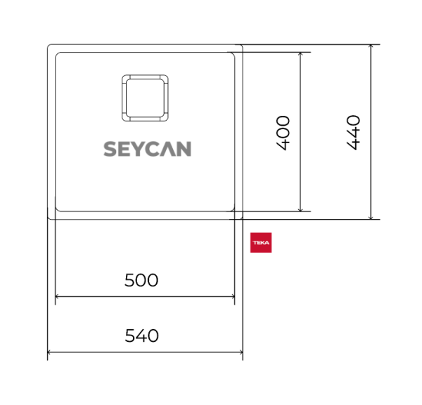 Teka Flexlınea RS15 50.40 M-FX Fortinox Ekstra Dayanıklı Çelik Evye