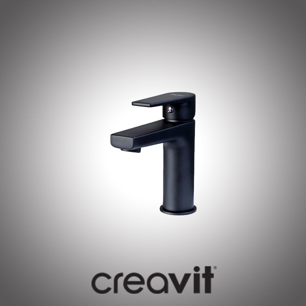 Creavit Sharp Siyah Lavabo Bataryası