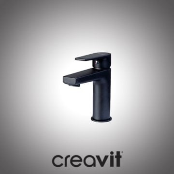 Creavit Sharp Siyah Lavabo Bataryası