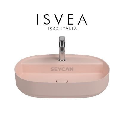 İsvea İnfinity Tezgah Üstü Lavabo 60 cm Somon
