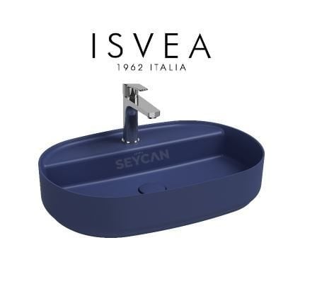 İsvea İnfinity Tezgah Üstü Lavabo 60 cm İsvea Mavisi