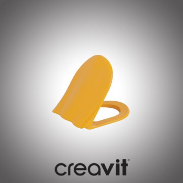 Creavit Ducky Duroplast Amortisörlü Klozet Kapak Sarı Renk