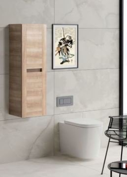 Badella Gemlik D1 C1 Marbella Kiraz Renk Boy Dolabı