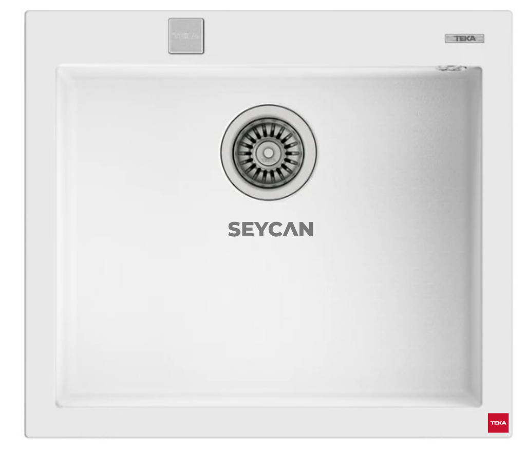 Teka Forsquare 50.40 TG Arctic White Tegranite Evye