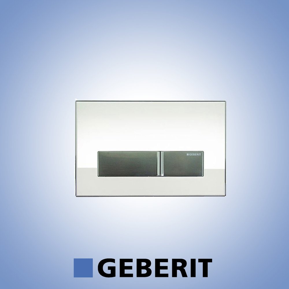 GEBERİT SİGMA40 KUMANDA KAPAĞI BEYAZ CAM/ALÜMİNYUM