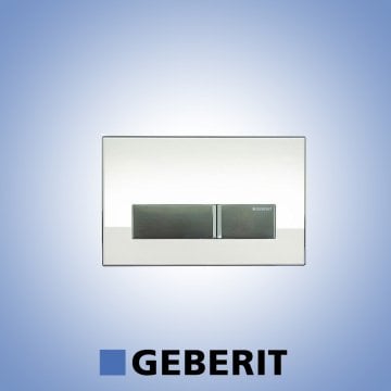 GEBERİT SİGMA40 KUMANDA KAPAĞI BEYAZ CAM/ALÜMİNYUM