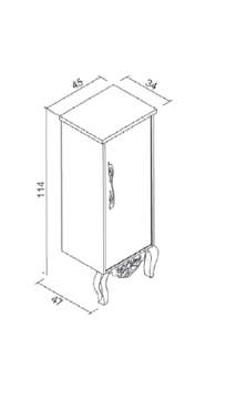 Orka Versai Boy Dolabı