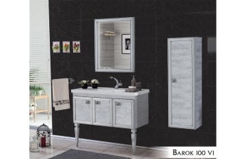 Barok 100 V1 Banyo Dolabı