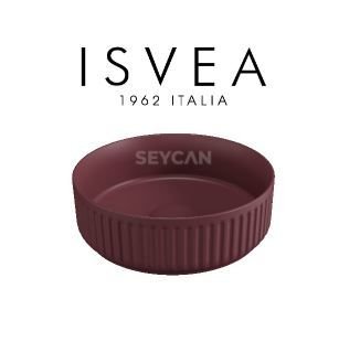İsvea Ion Tezgah Üstü Lavabo 36 cm Bordo