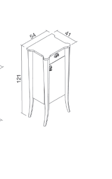 Orka Viola Boy Dolabı