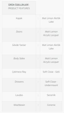 Efes 100 V3 Banyo Dolabı