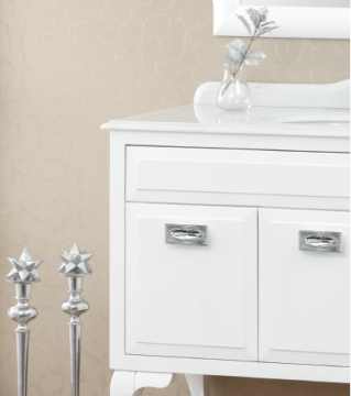 Orka Antique 110 cm Banyo Dolabı