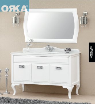 Orka Antique 110 cm Banyo Dolabı