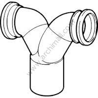 GEBERİT SIRT SIRTA REZERVUAR İÇİN ÇATAL Q90/110