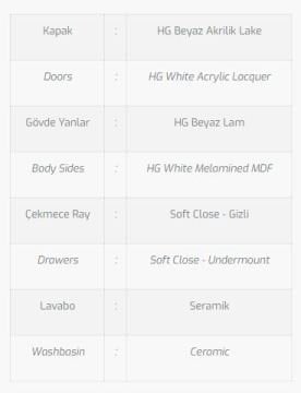 Viento 100 S1 Banyo Dolabı