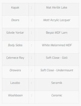 Kartepe 100 V1 Banyo Dolabı