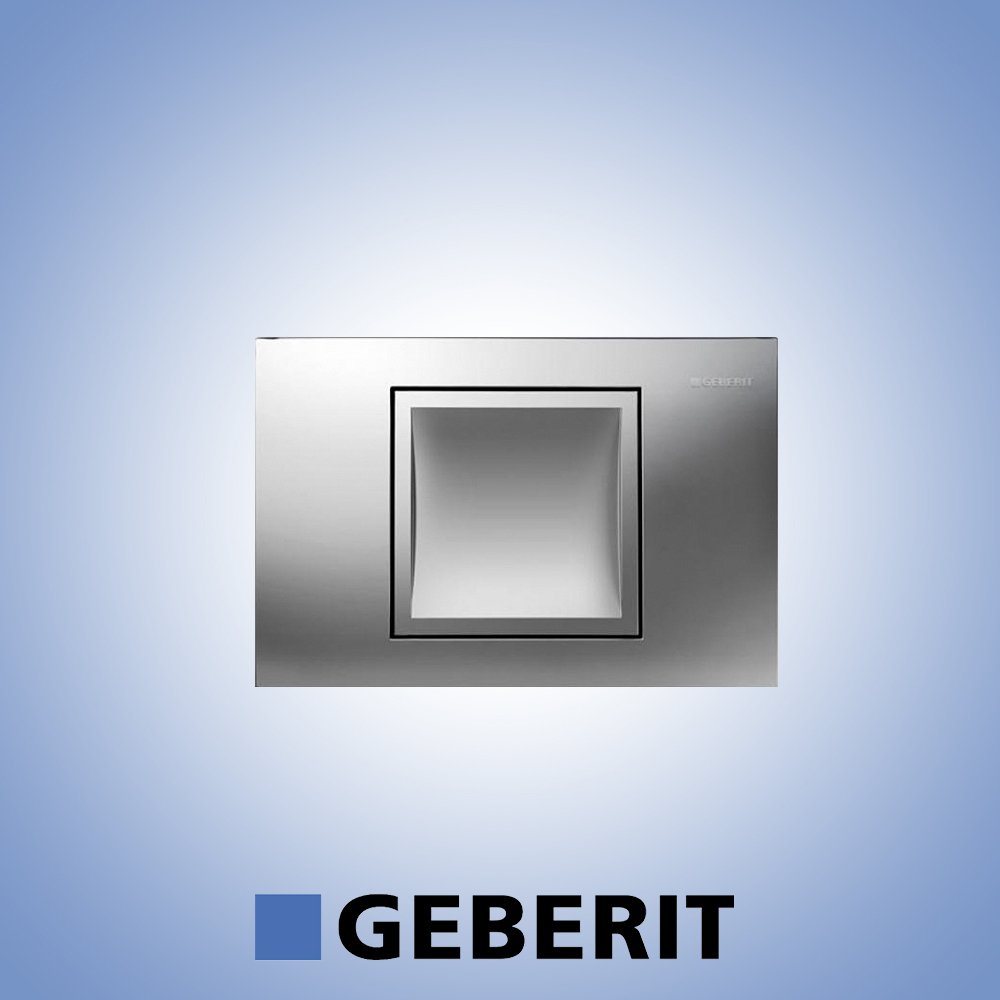 GEBERİT DELTA 40 TEK KADEMELİ PARLAK KROM KUMANDA KAPAĞI