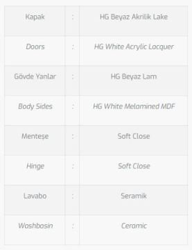 Opal 85 V1 Banyo Dolabı