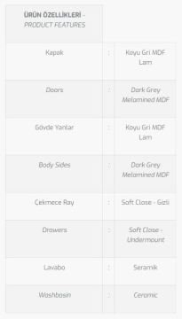 Sofia 85 V4 Banyo Dolabı