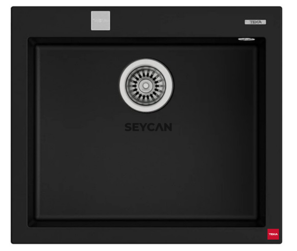 Teka Forsquare 50.40 TG Siyah Tegranite Evye