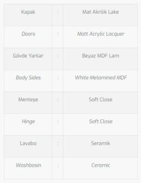 Aspendos 60 V1 Banyo Dolabı