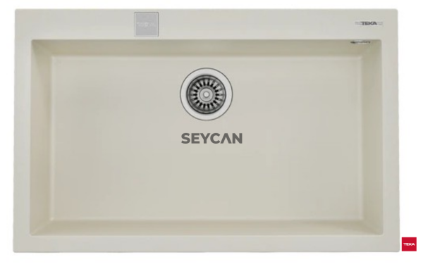 Teka Forsquare 72.40 TG Parlak Krem Tegranite Evye