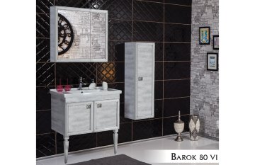 Barok 80 V1 Banyo Dolabı