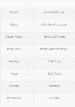 Efes 120 V1 Banyo Dolabı