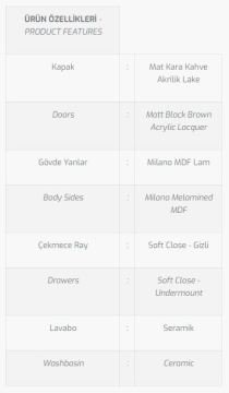 Sumela 100 V1 Banyo Dolabı