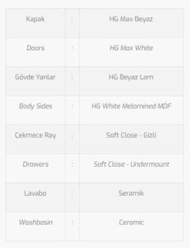 Beta 100 V4 Banyo Dolabı