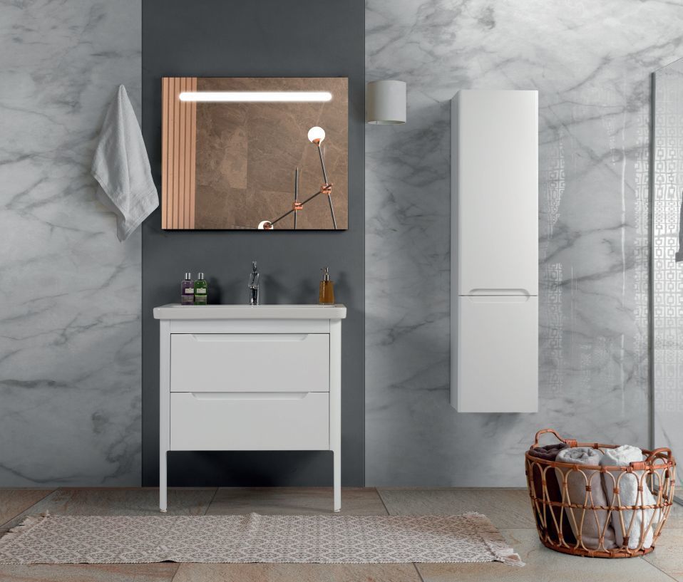 Badella Snow 80 D1 C1 Banyo Dolabı