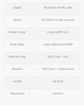 Madrid 85 V5 Banyo Dolabı