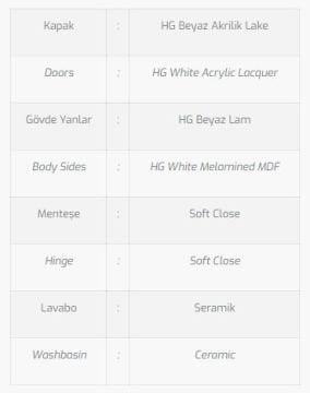 Belen 80 V2 Banyo Dolabı