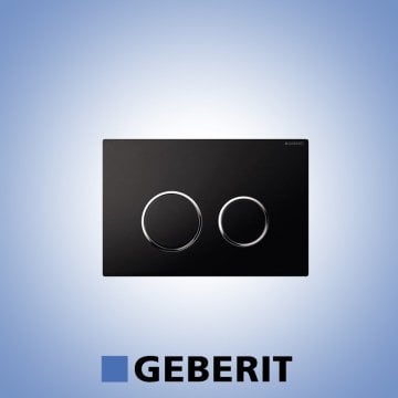 GEBERİT SİGMA20 SİYAH/PARLAK KROM/SİYAH KUMANDA KAPAĞI