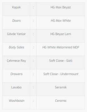 Hazar 90 V1 Banyo Dolabı