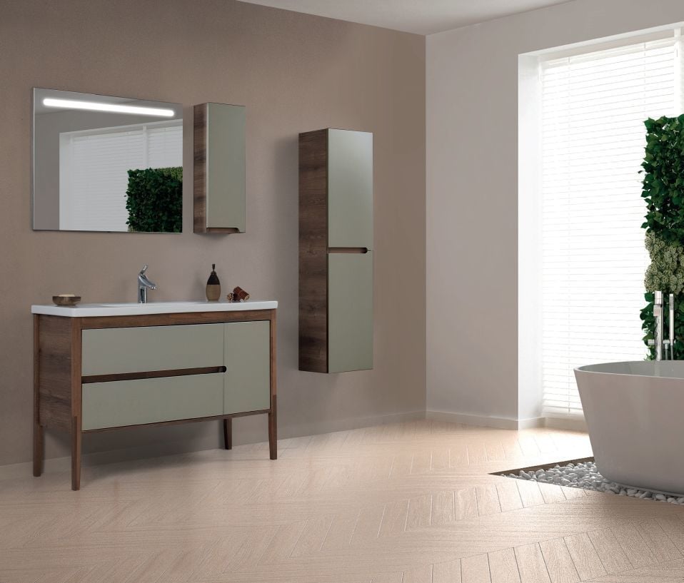 Badella Plain 120 D1 C1 Banyo Dolabı