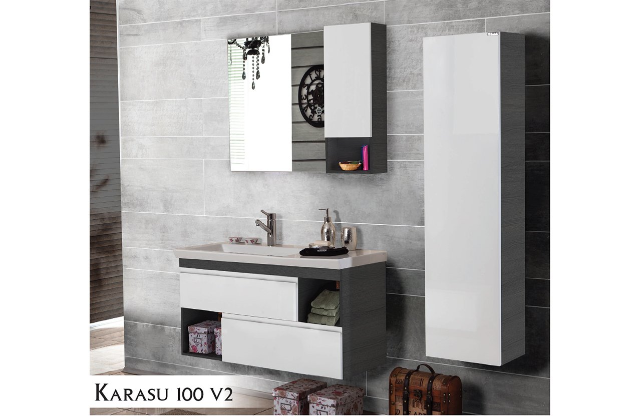 Karasu 100 V2 Banyo Dolabı
