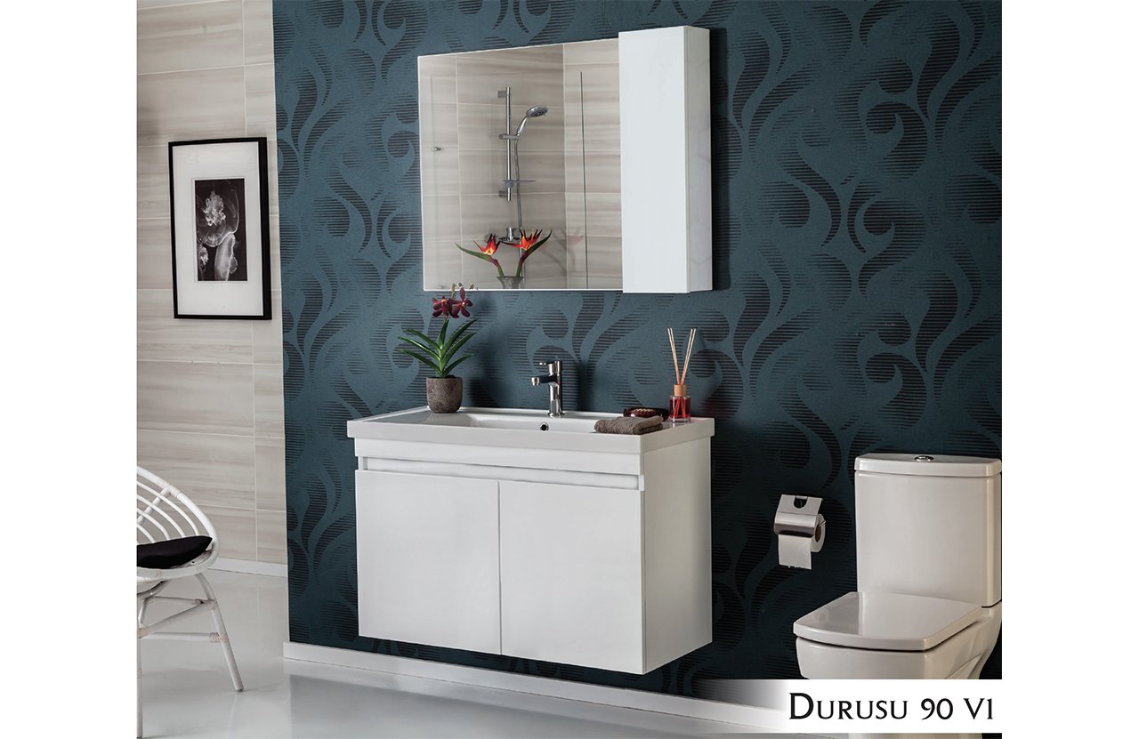 Durusu 90 V1 Banyo Dolabı