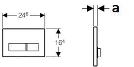 Sigma 50 Kumanda Kapağı Yeşil Cam Çift Basmalı