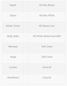 Slim 45 V1 Banyo Dolabı