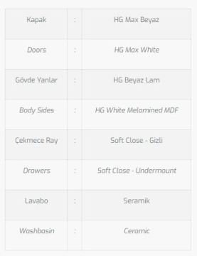 Twin 120 V2 Banyo Dolabı