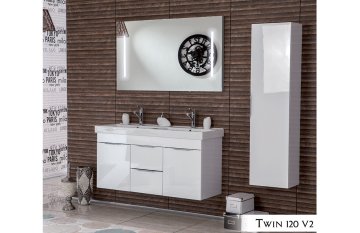 Twin 120 V2 Banyo Dolabı