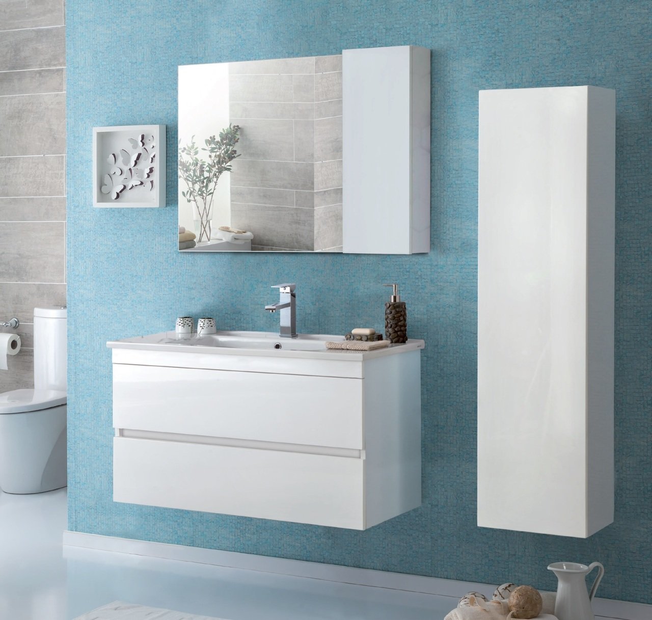 Badella Bergama 100 V1 Banyo Dolabı