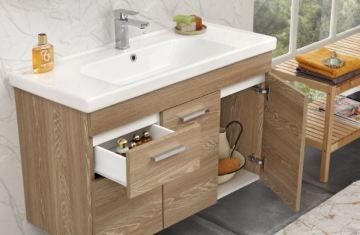 Orka Banyo Bronze Collection Enez 100 cm Banyo Dolabı